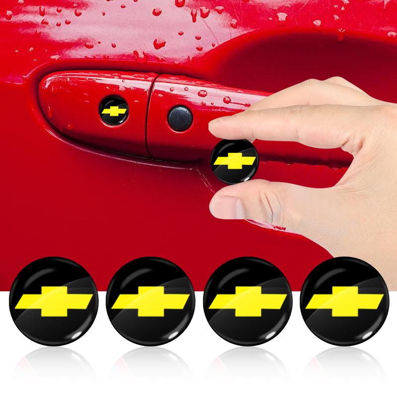 2/4/6 szt. Naklejka na zamek drzwi samochodu Naklejka na kluczyk samochodowy Emblemat do Chevrolet Cruze Captiva Lacetti Aveo Malibu Camaro Colorado