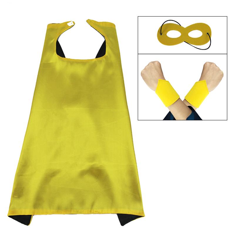 Cartoon Superhero Cape And  Children Mask Cape Set for Girls and