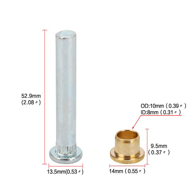Car Door Hinge Pins Bushing Repair Assembly Kit Set For Navarra 97-05 D22 Automobile Repair Accessories