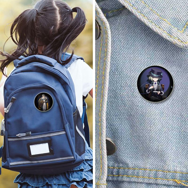 32/44/58mm Electronic Role Playing Games Badge Spathodea Ezra Desert Flannel Brooches Handmade Lapel Pins for Clothes Hat Backpack Jewelry
