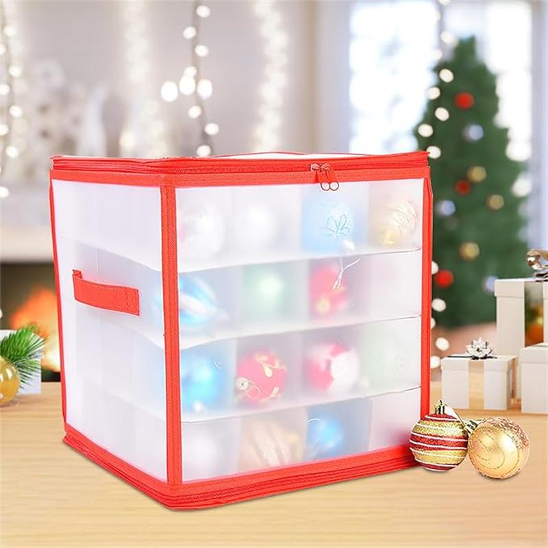 1/2 Stück 64 Fächer Weihnachtsbaumkugel Aufbewahrung Sortier Aufbewahrungsbox Mit Deckel Weihnachten Xmas Baum Dekoration Kugeldekor Kugeln Aufbewahrungsbox