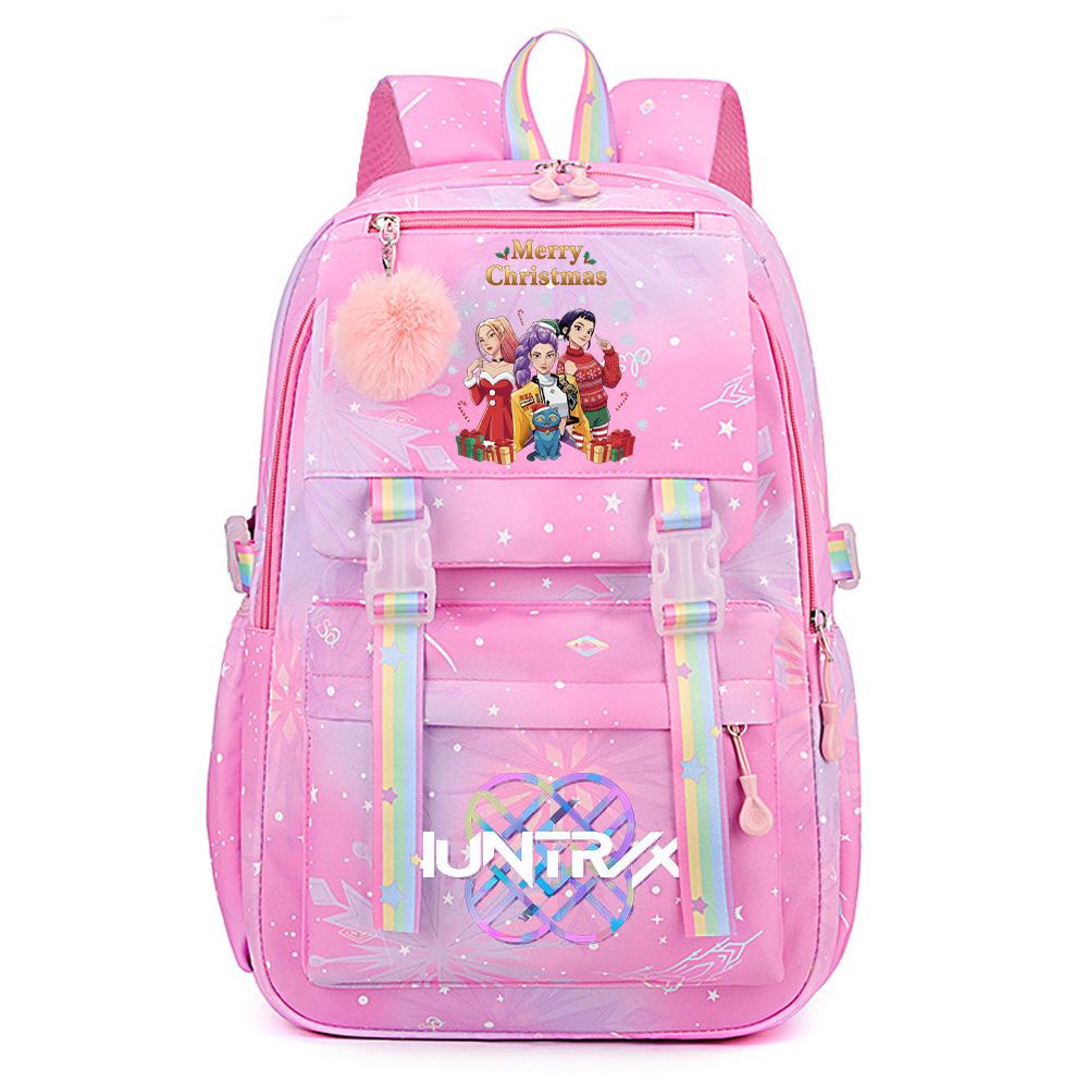 Christmas K-Pop Demon Hunters Printed Large Capacity Waterproof Backpack Teenger Student Girl Boy Schoolbag Bookbag waterproof Travel Bag Mochila