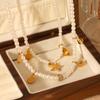Ocean Element Necklace Shell Starfish Pearl Choker Minimalist Design Women's Jewelry