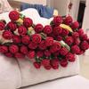 New 60cm Rose Bouquet Blankets Finished Product Crocheted Blanket Baby Blanket Gifts