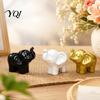 Elephant Figurines for Home Decor Mini Resin Figurine, Good Luck Statue Tabletop Decor, Decorative Crafts Desk Small Ornament Office Shelf,