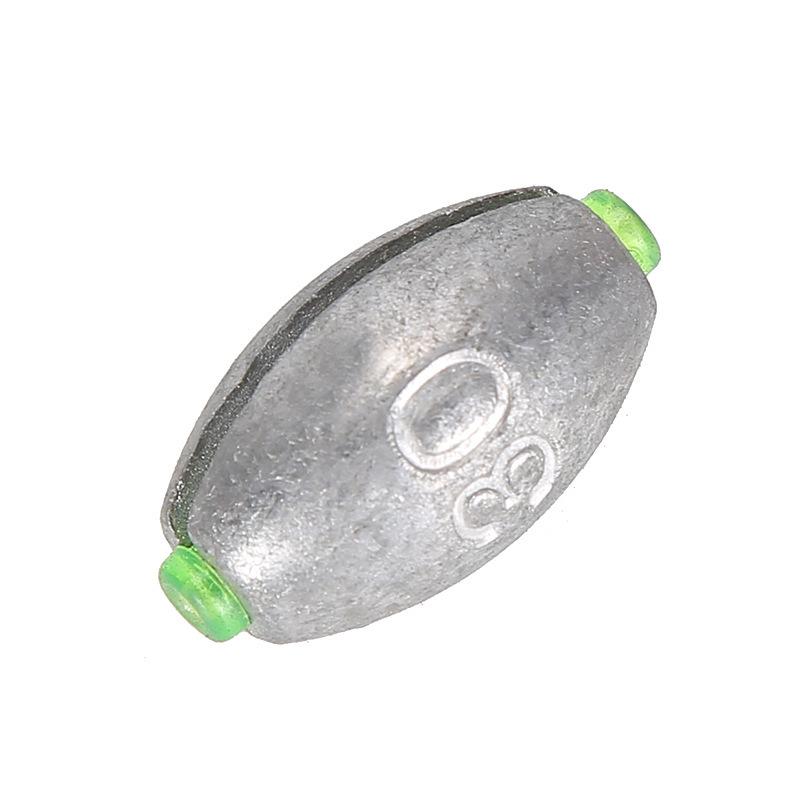 Japanese Open-Mouth Olive Lead Sinker Set: Fishing Float, Hollow Lure, Long-Cast Accessories