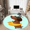 1pc Sunglasses Floatie Dog Chair Carpet for Office Non Slip, Machine Washable Rug for Office, Room Holiday Decor for Christmas, Birthday Polyester
