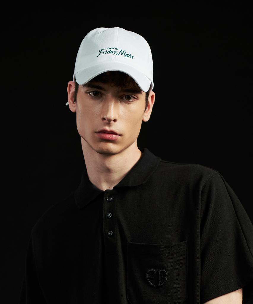FRIDAY NIGHT GOLF CLUB Friday Night Logo Ball Cap (White)