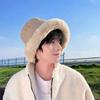 Ethnic Style Plush Bucket Hats Winter Autumn Ear Protection Hat Trendy Men's Bucket Hats  Unisex