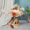 Functional Bridal Flower Bouquet Countrysides Style Bridesmaids Bouquet Artificial Wrist Flowers for Wedding Decors