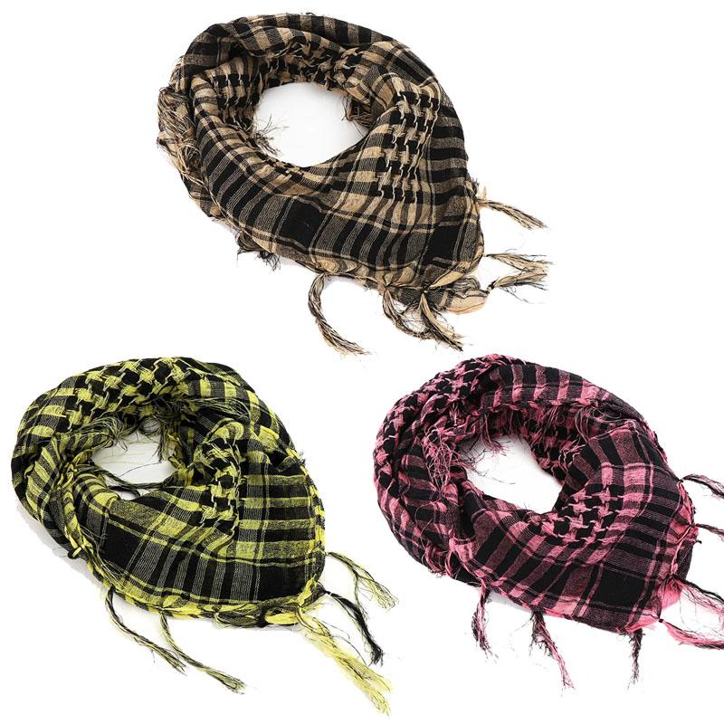 135Pcs 100X100Cm Outdoor Hiking Scarf Military Arab Tactical Desert Scarf Army Headwear Tassel T Universal Bandana Scarf Mask