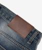 ANALOG MOOD Cat Sand Washed Wide Denim Pants (Medium Blue)