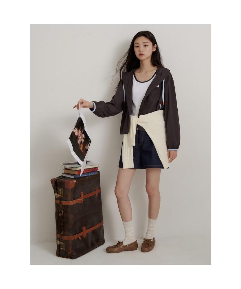 Beanpole Ladies [Hunter] Packable Hooded Windbreaker Brown (Bf6639K02D)