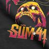 The String Skull Sum 41 Band T-Shirt Men SUM41 Punk Funny Cotton Tee Shirt Round Neck Short Sleeve T Shirts Graphic Printed Tops