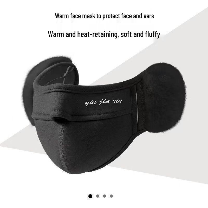 Damen Winter-Ohrenschützer & Gesichtsmaske: Winddichter, Warmer, Hochwertiger Gehörschutz für das Radfahren.