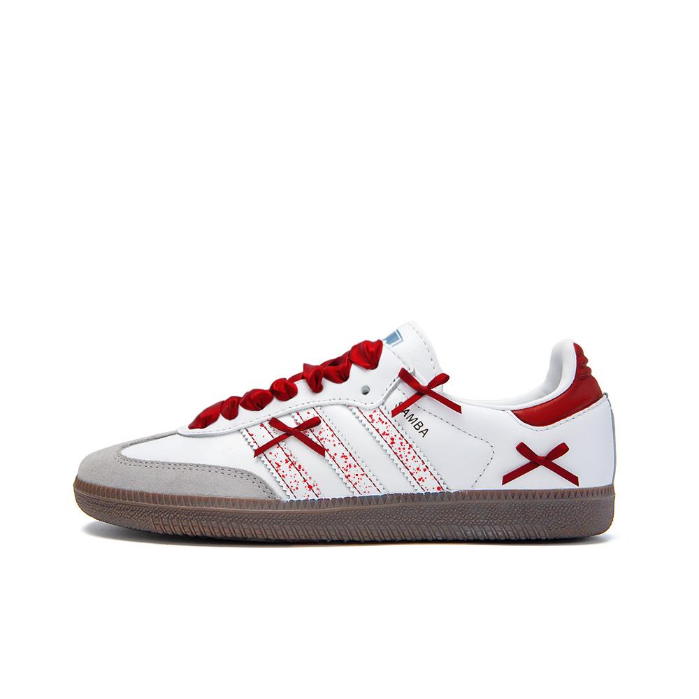 

Adidas Originals SAMBA OG German Army Trainers Unisex Low Top Red B75806(Team676-) 44⅔