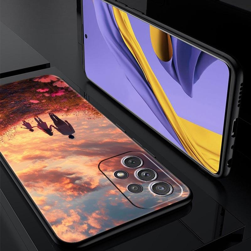 A Family Of Three Phone Case for Samsung Galaxy A55 A35 A15 A14 A13 A25 A54 A51 A71 A72 A73 A32 A52 A41 5G Soft TPU Shell Fundas