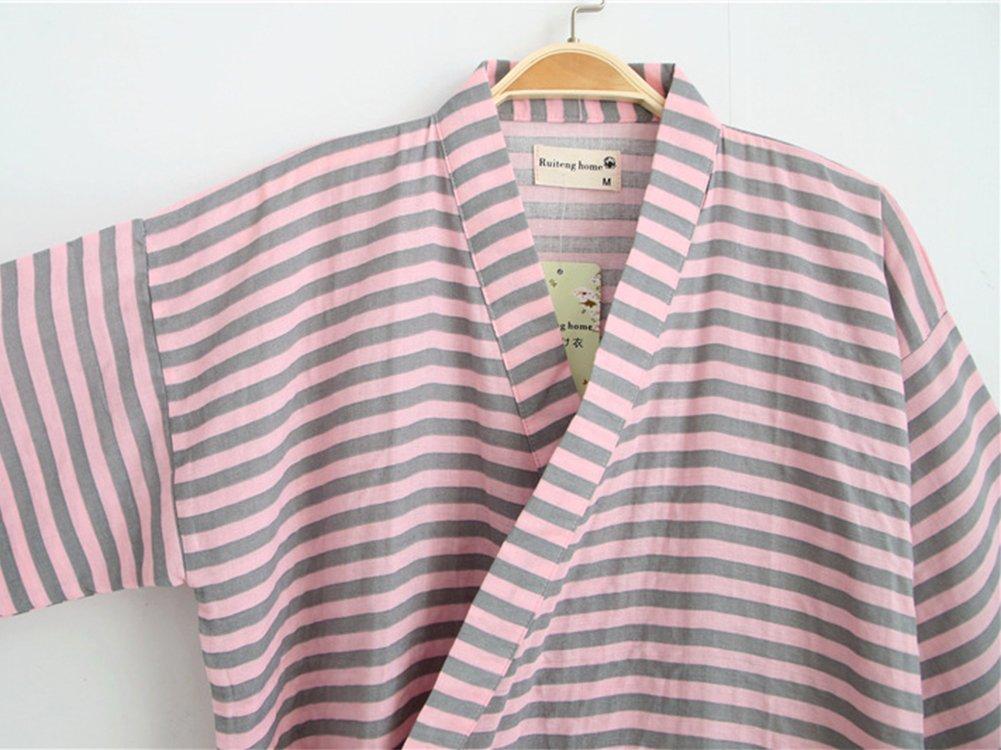 Soft to the Japanese Front Home Work Hotel [QCHOMEE] Bathrobe, Jinbei, Pajamas, Yukata, Men's, Women's, 100% Cotton, touch, style, opening, Nightwear,