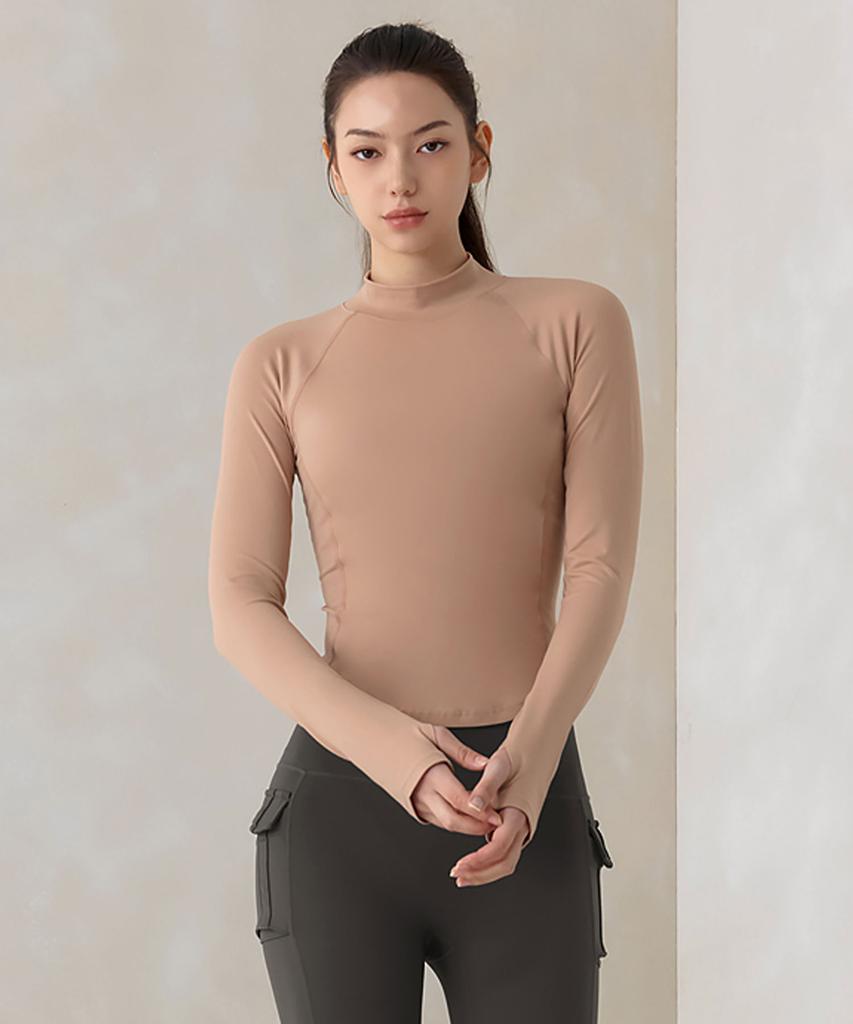 XEXYMIX Peach-Like Mock Neck Long Sleeve Xwflt06J3 (A Type)