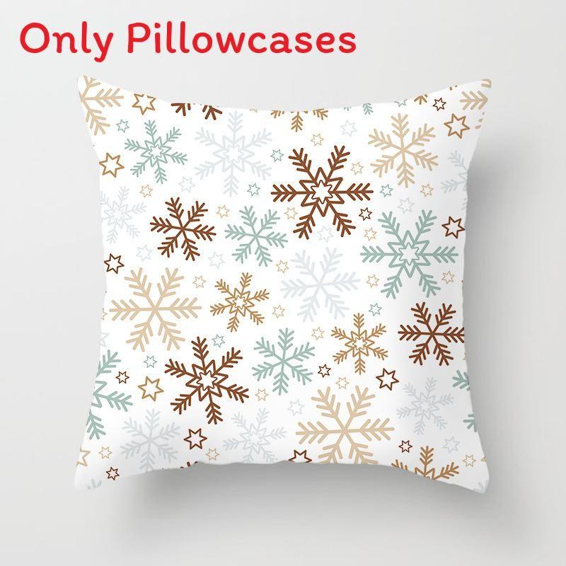 Merry Christmas Cushion Cover Xmas Home Sofa Throw Pillow Case Printing Garnish