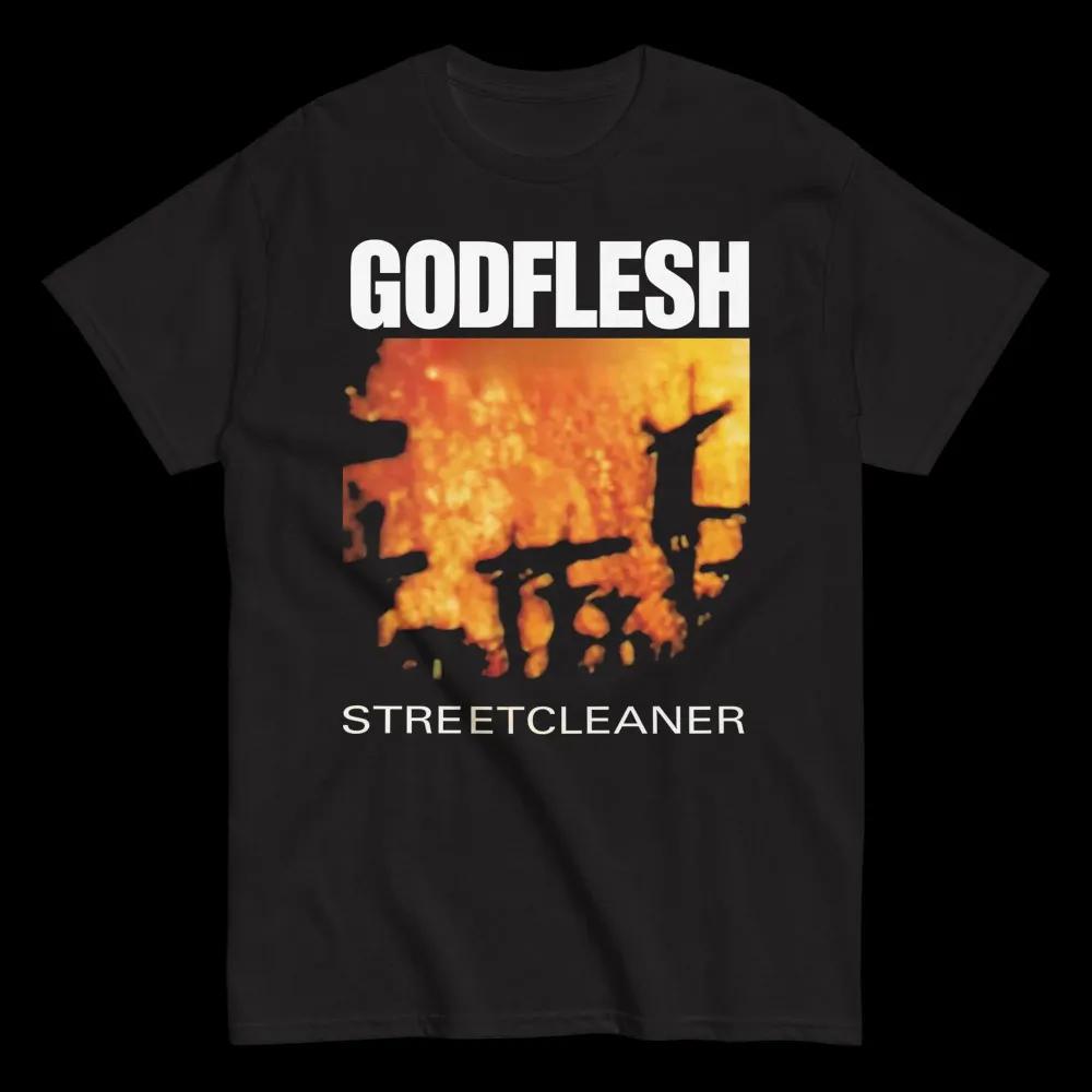 Унисекс хлопковая футболка с коротким рукавом и круглым вырезом Godflesh Street Cleaner XXXXL