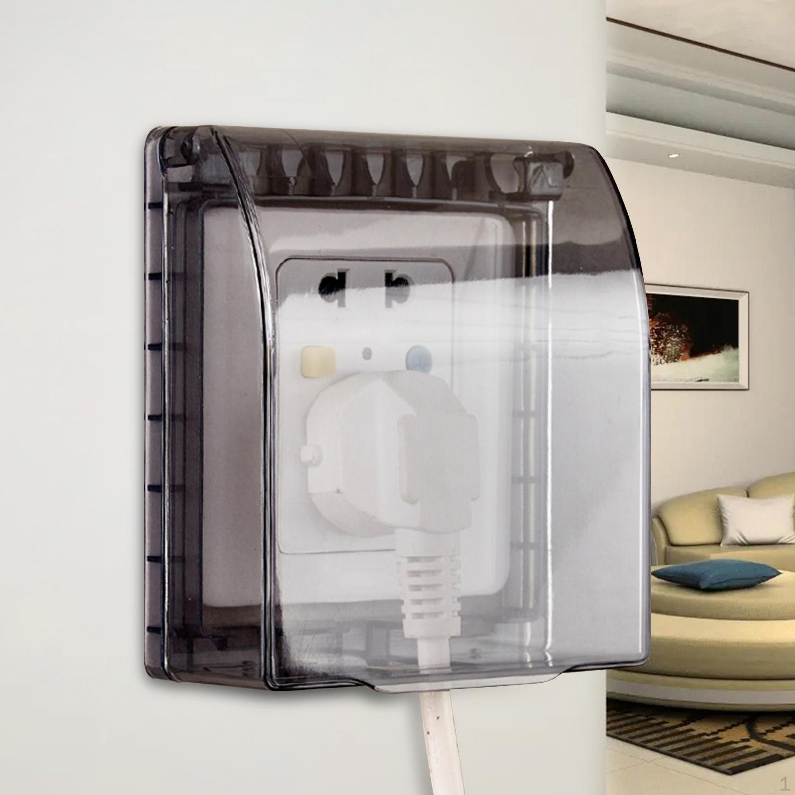 

Electric Plug Waterproof Cover Easy to Install Weatherproof Switch Socket Box Outlet Covers E