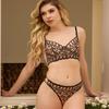 French Style Underwear Women's Ultra-thin Embroidered Lace Sexy Pure Desire Gathered To Prevent External Expansion of The Chest To Show Small Bra Set