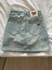 Women's 2024 Summer High-Waisted Slimming A-Line Denim Mini Skirt with Ripped Detail