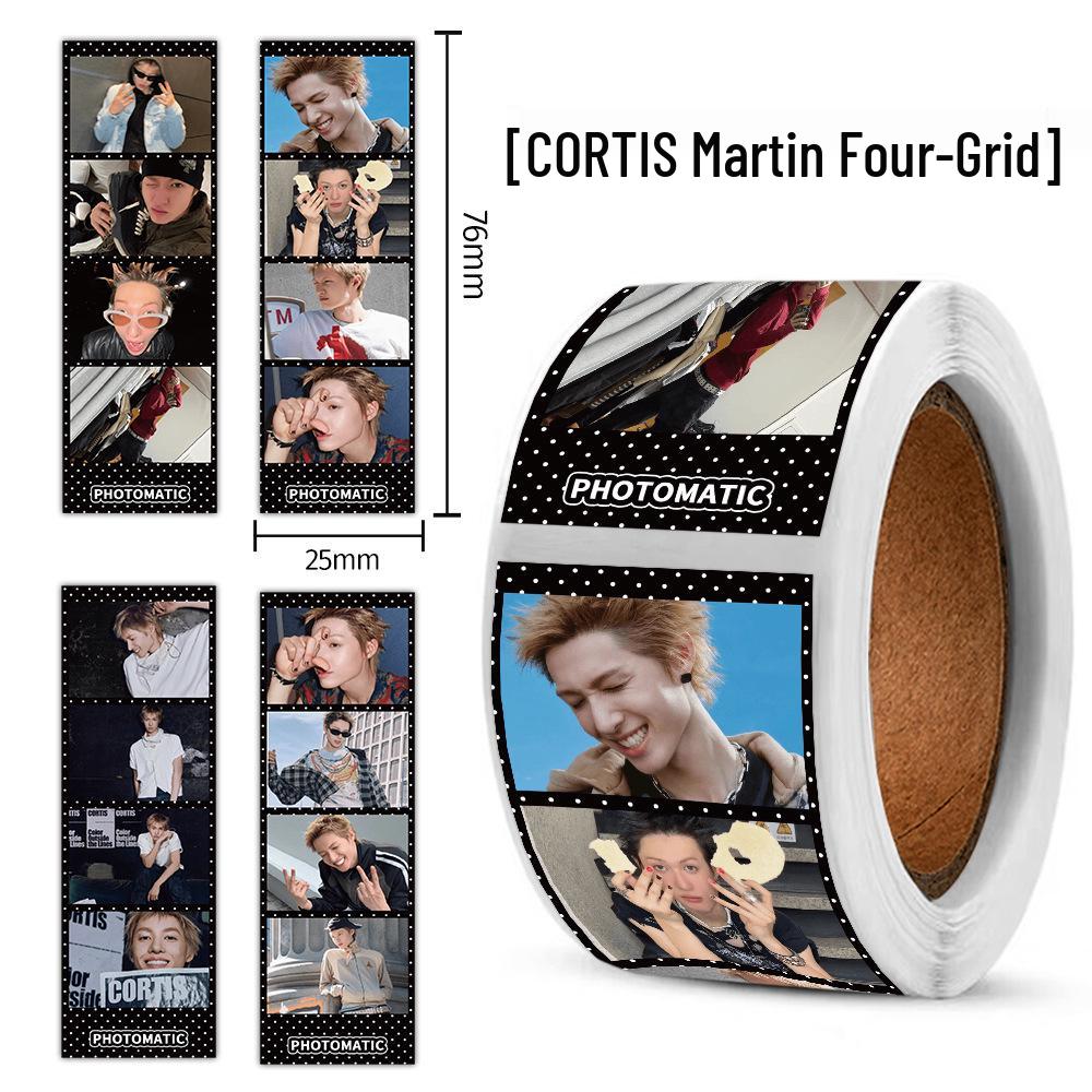 CORTIS Square Creative Sticker Roll: Korean Mobile Phone Gift Decoration, Sealing, and Journaling Tape.