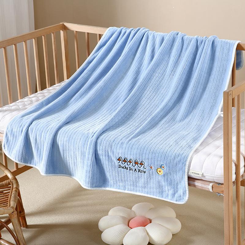 

Coral fleece large bath towel female than pure cotton absorbent soft baby blanket household 105*105