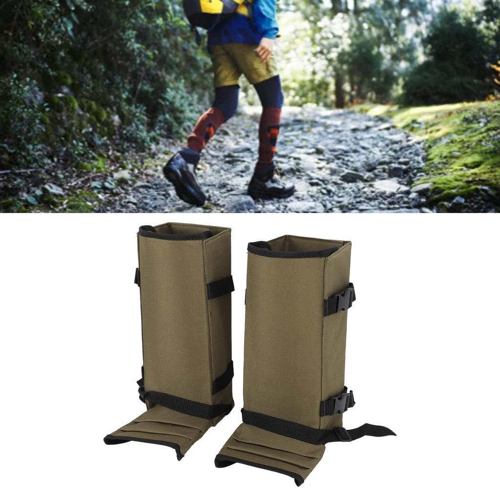 1 Pair Snake Gaiters Polyester Breathable Lightweight Snake Proof Leg Cover for Hiking Camping Mountaineering