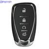 Jingyuqin 2/4/5/6 Buttons Remote Car Key Shell Fob Case For Chevrolet Camaro Equinox Cruze Malibu Spark Smart Key NO LOGO