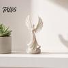 Small Angel Statue 3D Printed Dancing Figurine, Modern Winged Women Statue, Collectible Decorative Sculpture for Living Room, Bedroom, Bookshelf