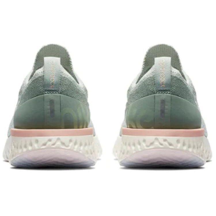 Nike Epic React Flyknit Mica Green Women Sneakers Light-Silver-Sail AQ0070-009