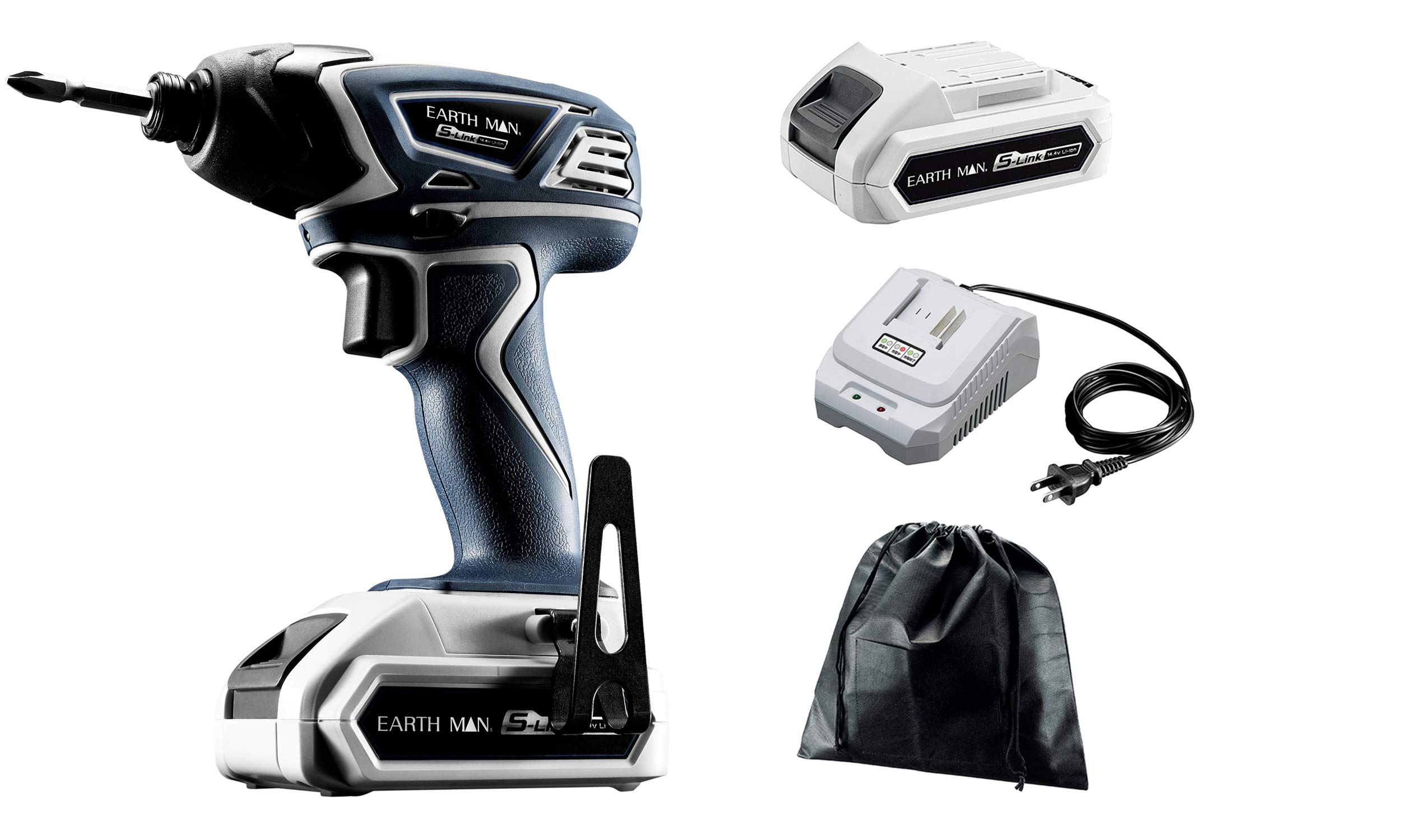 

Takagi Variable Speed Rechargeable Impact Driver EARTH MAN S-Link 14.4V IDR-144LiA