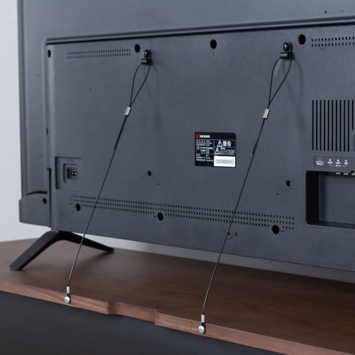 IRIS OHYAMA Wire TV Fall Prevention High Load Capacity TV Fall Prevention Wire KTBW-600 Black Wire Length: Approx. 60cm