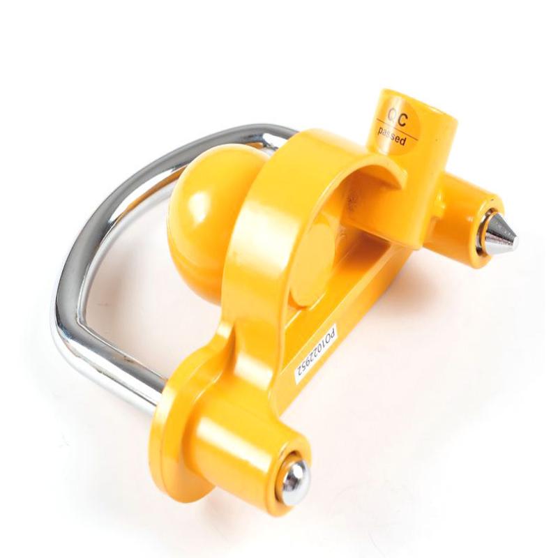 1 Set 2-5/16 Inch Adjustable Anti-Theft Coupler Lock Heavy Duty Trailer Hitch Lock U-Shape Ball Security For Tow Receiver