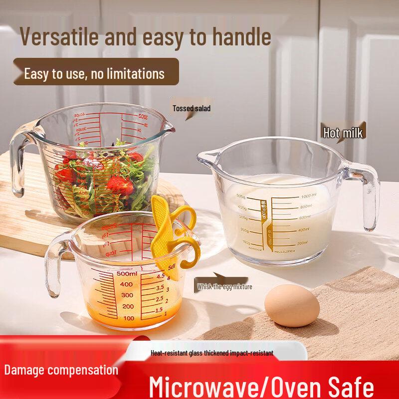 ZISIZ Heat-Resistant Glass Measuring Cup