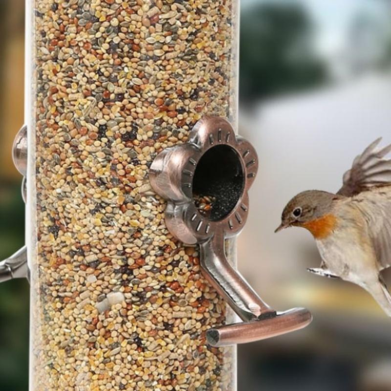 Bird Feeders For Outside Bird Feeder Hanging For Garden Yard Outside Decoration Food Dispenser Bird Seed Feeder Gift For Bird