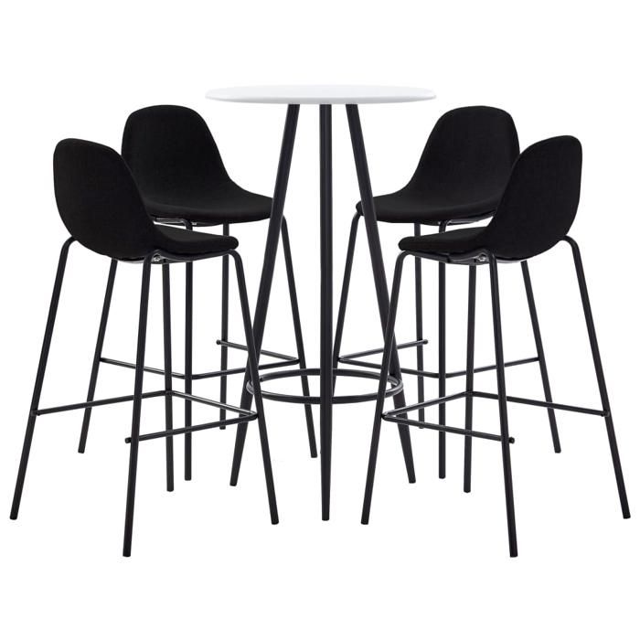 VidaXL Ensemble de Bar 5 pcs Table et Chaises de Pub Meubles de Bistrot Mobilier de Comptoir Jardin Cuisine Restaurant 3051138