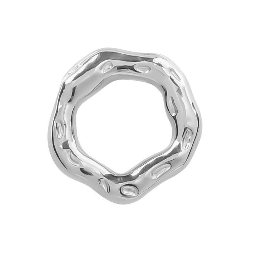 100% Stainless Steel Heart Charms For Jewelry Making Bracelets Earrings Accessories 6pcs/Lot Silver Color Irregular Pendant Bulk