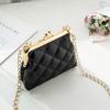 Single Shoulder Bag Diamond Lattice Embroidery Messenger Bag For Women Female Keys Coin Purse Pu Mini Handbag