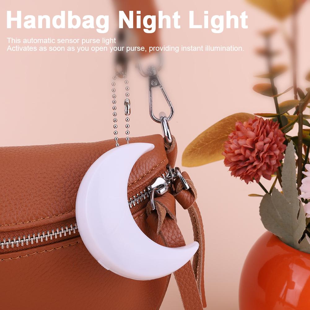 1/ 2Pcs Touch Sensor Light Multi-Purpose Cute Purse Sensor Lamp Reusable Bag Keychain Pendant Light Rechargeable NightLight Gift