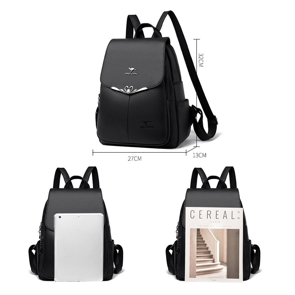 Moda de designer de lux pentru femei Genți de școală din piele Pu Femei Laptop de călătorie de mare capacitate