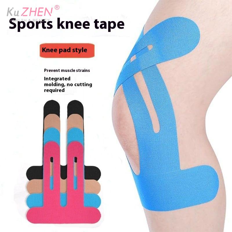 1/5Pcs Pre-Cut Kinesiology Tape For Knees Waterproof Elastic Breathable Athletic Tape Sports Bandage Precut Kinesiology Tape