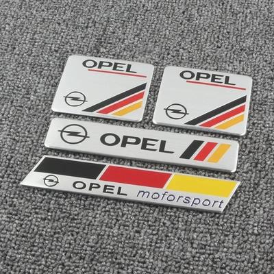 3D Aluminum OP/EL Car Emblem Badge Rear Trunk Sticker For Astra H G J Insignia Mokka Zafira Corsa Vectra C D Body Accessories