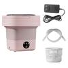 6.5L Portable Washing Machine Foldable Detachable Drain Basket Low Noise Underwear Baby Clothes Socks Briefs Washing Mini Washer Home Travel Supplies