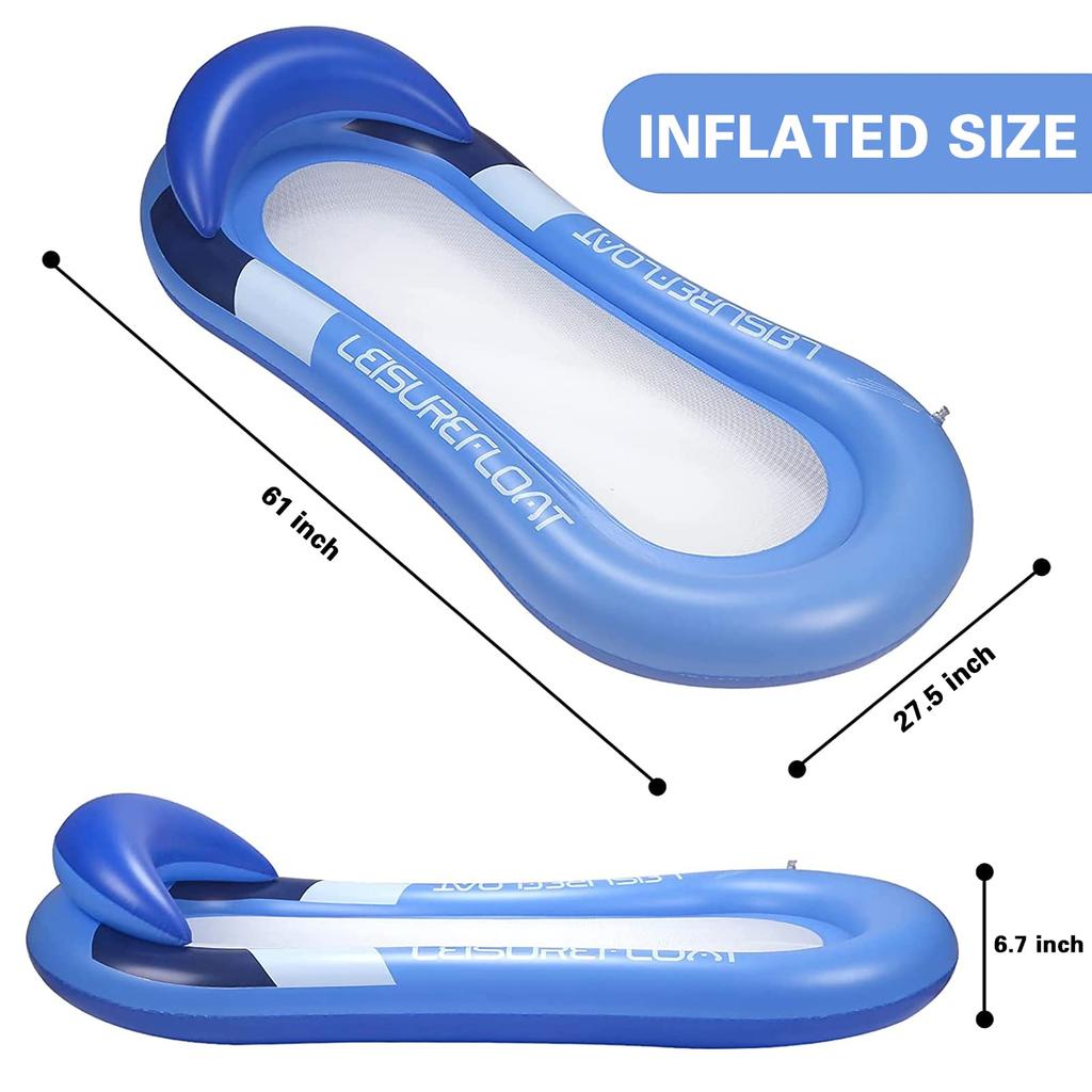 Inflatable Air Mattress for Women Water Hammock Inflatable Ring for Kids Large Floating Toy Swimming Tube Chair Pool Floats