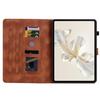 For Honor Pad 9 Case with Card Slots Lily Flower Imprint Leather Stand Tablet Cover