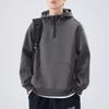 Semi-zippered Turtleneck Sweater Men's Autumn Loose Pullover Hoodie Coat